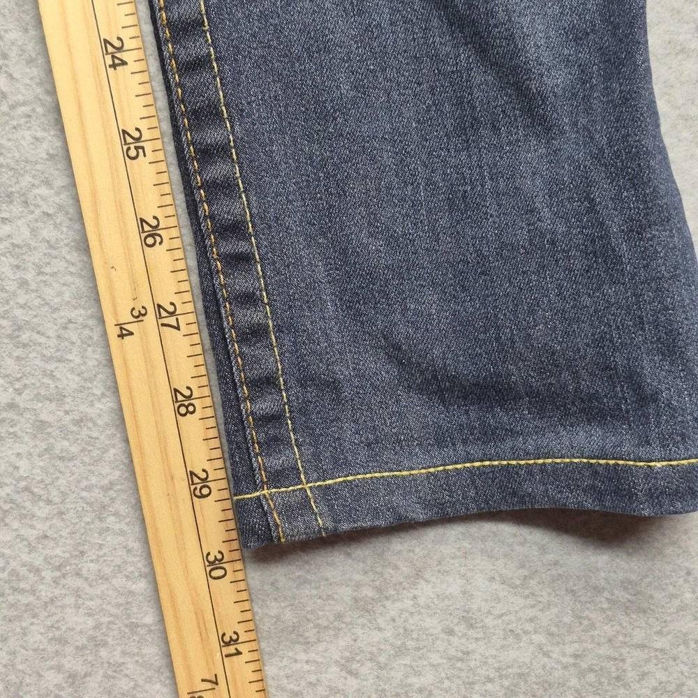 True Religion Jeans Womens 32x30 Blue Flap Pocket Stretch Vintage Skinny